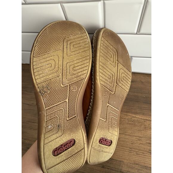 Rieker Cayenne Womens Leather Slip-On Shoes Sz 8 Brown Flexible Lightweight - Picture 5 of 6